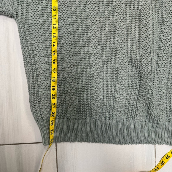 High Sierra by Mervyns Sweater Mens  XL XLarge Gray Knit Vintage Cotton Cable - Picture 7 of 8